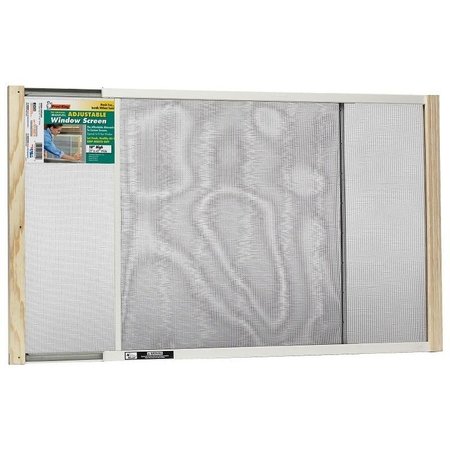 FROST KING WB Marvin Window Screen, 18 in L, 25 to 45 in W, Aluminum AWS1845